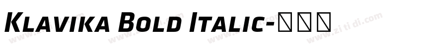Klavika Bold Italic字体转换